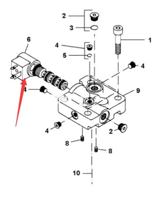 Travel solenoid valve part number 908435