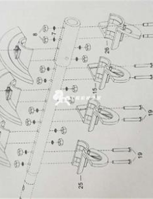 380-7 spiral shaft spiral blade repair kit right part number 4812273322