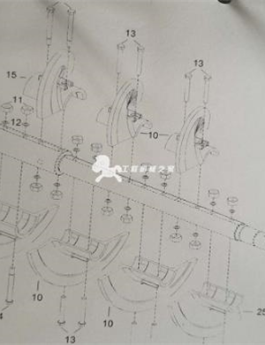 380-7 spiral shaft spiral blade repair kit left part number 4812273321