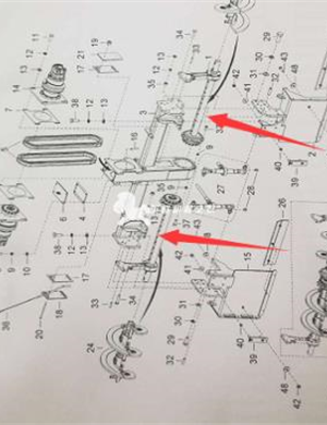 Main engine mixing shaft (including hanger) part number 4812246298