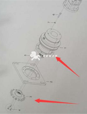 Spiral motor reducer part number 4812240396