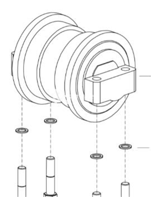 Small supporting wheel part number 4812246757