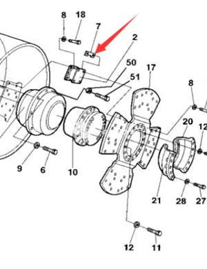 Shock absorber block adjustment pad part number 4700374728