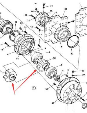 Vibration shaking block part number 4700381984