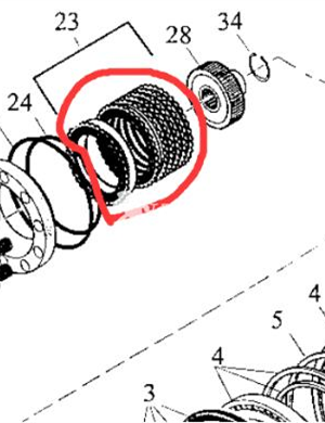 Gear reducer brake pad part number 4700935400