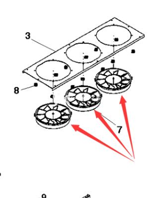 Air conditioning fan part number 4700938603