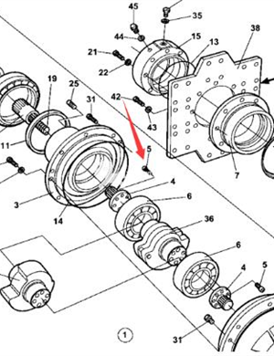 Fixed bolt part number 4700791156