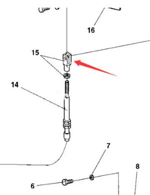 Cable pull fork part number 4700416004