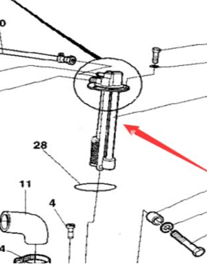 Diesel float part number 382023