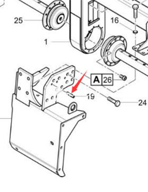 Positioning pin part number 108142500