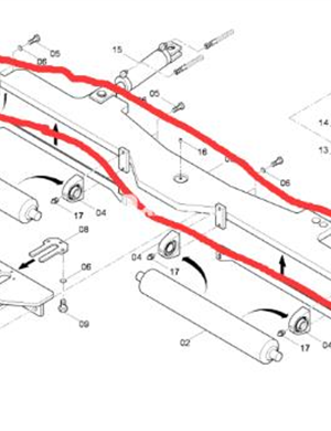 Top push beam part number 4812030268