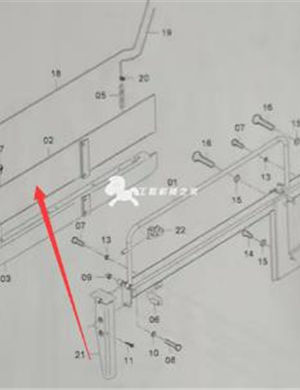 Right baffle part number D614160600