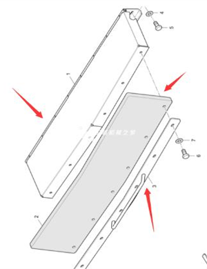 Front cover plate assembly part number 4812028563