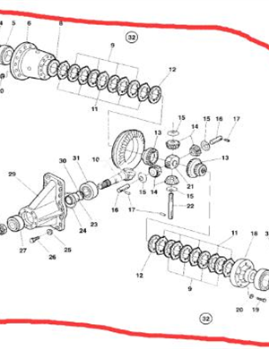 Rear axle package assembly part number 935644