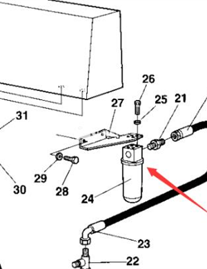 Liquid filter assembly part number 359550