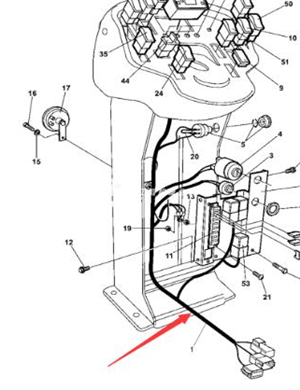 Console harness part number 392507 