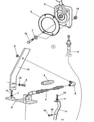 Accelerator cable part number 389178