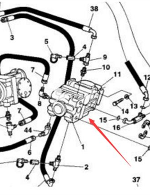 Traveling pump part number 359142