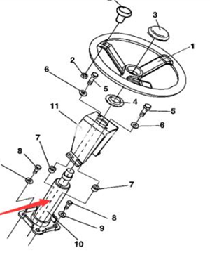 Steering column part number 902123