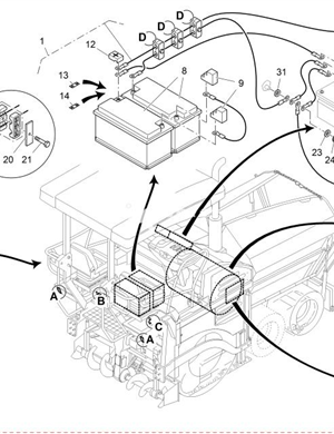 SET OF BATTERY CABLE	2056652