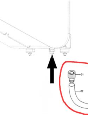 Oil drain hose part number 4812007491