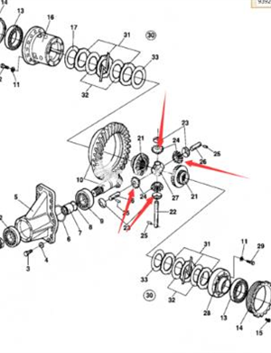 Rear axle planetary gear part number 4700926757 