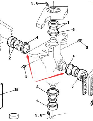 Middle hinge seal part number 167033 