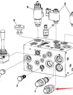 Steering priority valve part number 4700950571