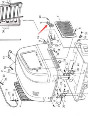  Door hinge lock part number 4700388846