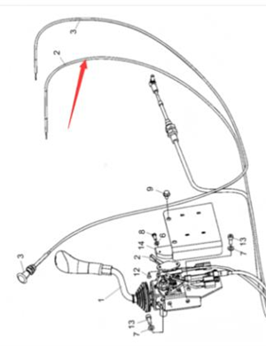 Accelerator cable part number 4812111858 