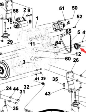 Fan bracket part number 4700945735 