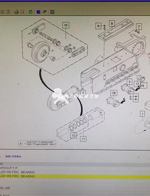  track roller w5 fric.bearing  2053169