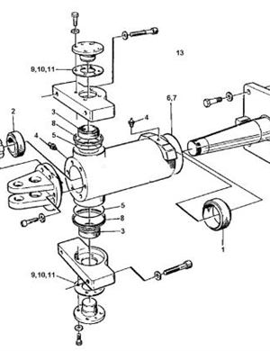 Middle hinge repair kit part number 4700938575