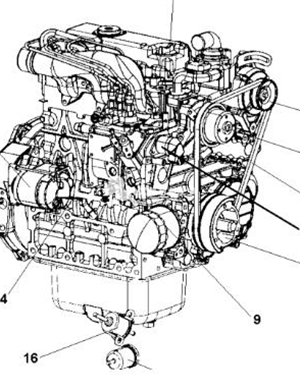 Diesel engine assembly part number 4812120540