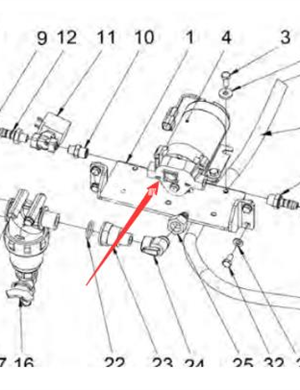  Sprinkler pump part number: 4812125871