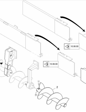  SPREADER AUGER RIGHT SIDE	2069912 