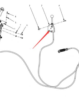 Accelerator cable part number 4812105956