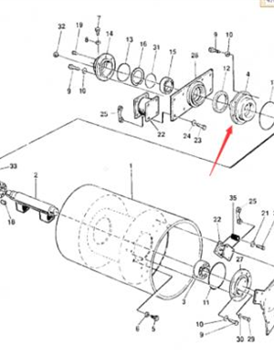  Vibration flange part number 4700358587