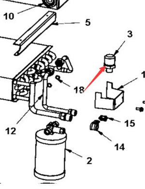 Air conditioning pressure switch part number 4700938605