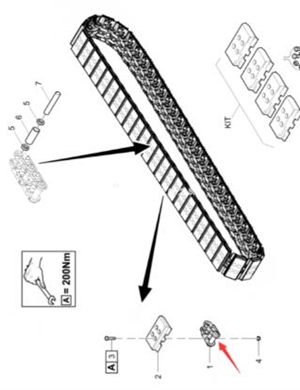 Chain rail active joint part number 4812249515