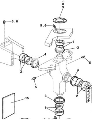 Steering cylinder grease fitting part number 4700926214 