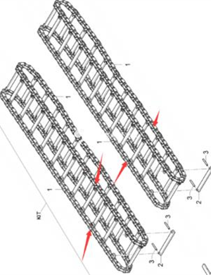 Scraper large chain (pure) part number 4812028518 