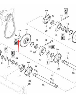 Chain plate gasket part number 0301237800