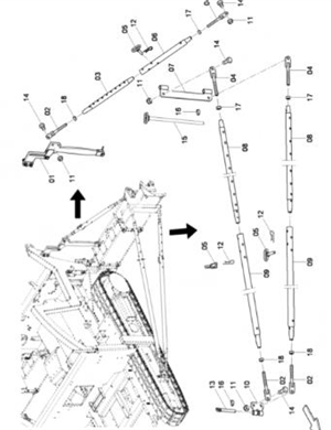  Support rod pull rod part number 4812029259 