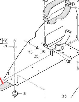 Insulation pad part number 4812037159