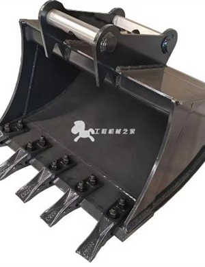 MS03 SY03 excavator quick hitch mounted digging bucket with teeth wide 600mm