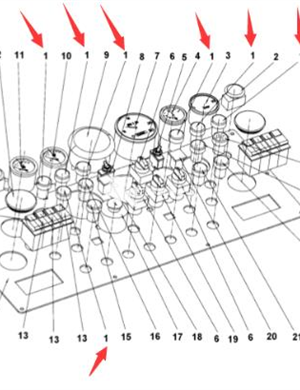 Red indicator light part number 4812267316