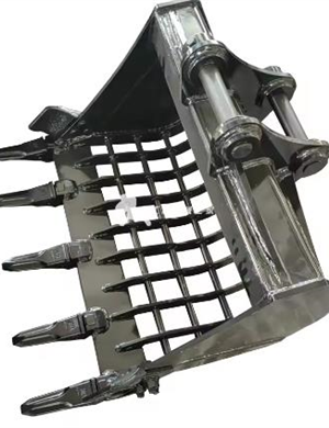 mini excavator sieve bucket with teeth 1.5 ton digger attachments skeleton bucket wide 500mm