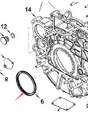 Crankshaft oil seal part number 4812271621