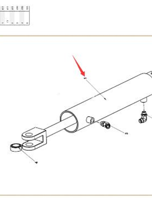  Steering cylinder repair kit part number 4812313111